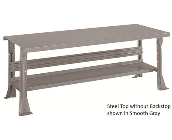 ADJUSTABLE HEIGHT OPEN LEG WORKCENTER - 2300 SERIES WITH SHELF