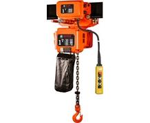 BISON 3-PHASE ELECTRIC CHAIN HOIST WITH MOTORIZED TROLLEY